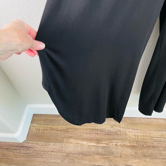 Fraiche by J Black Sleeveless Wide Leg V-Neck Capri Jersey Jumpsuit XS/Small - Picture 8 of 15